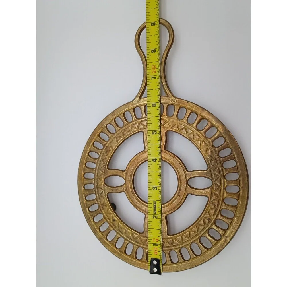 Vintage Brass Teapot Warmer Trivet Food